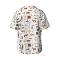 thumbnail image 4 of Goofa Outdoor Living Printed Men's Casual Short-sleeved Shirt,Lightweight Breathable Button-down,Summer Casual men's top,Versatile Fashion shirt-Small, 4 of 7