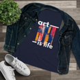 thumbnail image 3 of "Art Is Life" Women's Cotton Graphic Tee, 3 of 4