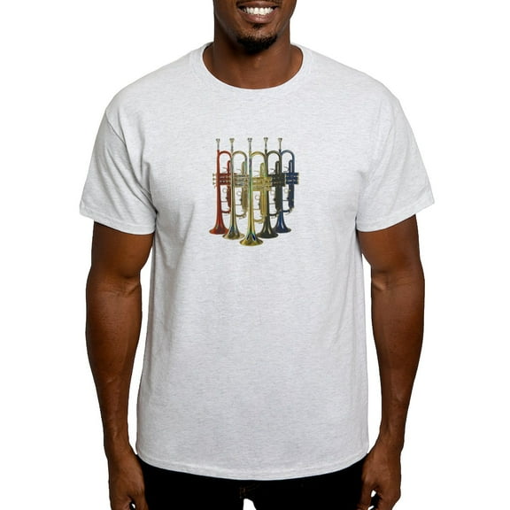 CafePress - Trumpets Multi Light T Shirt - Men's Classic Graphic T-Shirt