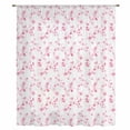 thumbnail image 2 of Pink Floral Sheer Curtains 63 Inches Long, Retro Blossom Flower Botanical Country Light Filering Curtains, Breathable Simi Curtain Privacy Drapes for Living Room Bedroom Lightweight Window Treatment, 2 of 9
