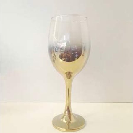 

Madison Décor Gold Ombre White Wine Glasses | Thick and Durable – Dishwasher Safe – 11.5 Ounce Cup – Great Gift Idea – Set of 12 Wine Glasses