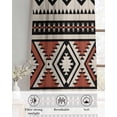 thumbnail image 6 of Beige Boho Sheer Curtains 39 Inch Length 2 Panels Set for Living Room/Bedroom, Vintage Ethnic Tribe Retro Abstract Art Kitchen Curtains Grommet Semi-Sheer Curtains Window Treatments 27.5"x39"x2, 6 of 7