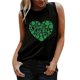 thumbnail image 1 of Gibobby Casual Casual Tops T Cuello Blusa de mujer Camisa sin mangas Camisa redonda Chaleco estampado Camiseta Chaleco y camis de mujer(Negro,M), 1 of 5