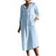 thumbnail image 1 of Moda mujer otoño sólido casual cuello redondo botón bolsillos 1/2 vestido de manga Fridja  bnh3094, 1 of 8