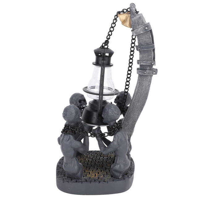 Skull Ornament, Decorative Creepy Resin Skull Statue Durable for Balcony for Desktop
