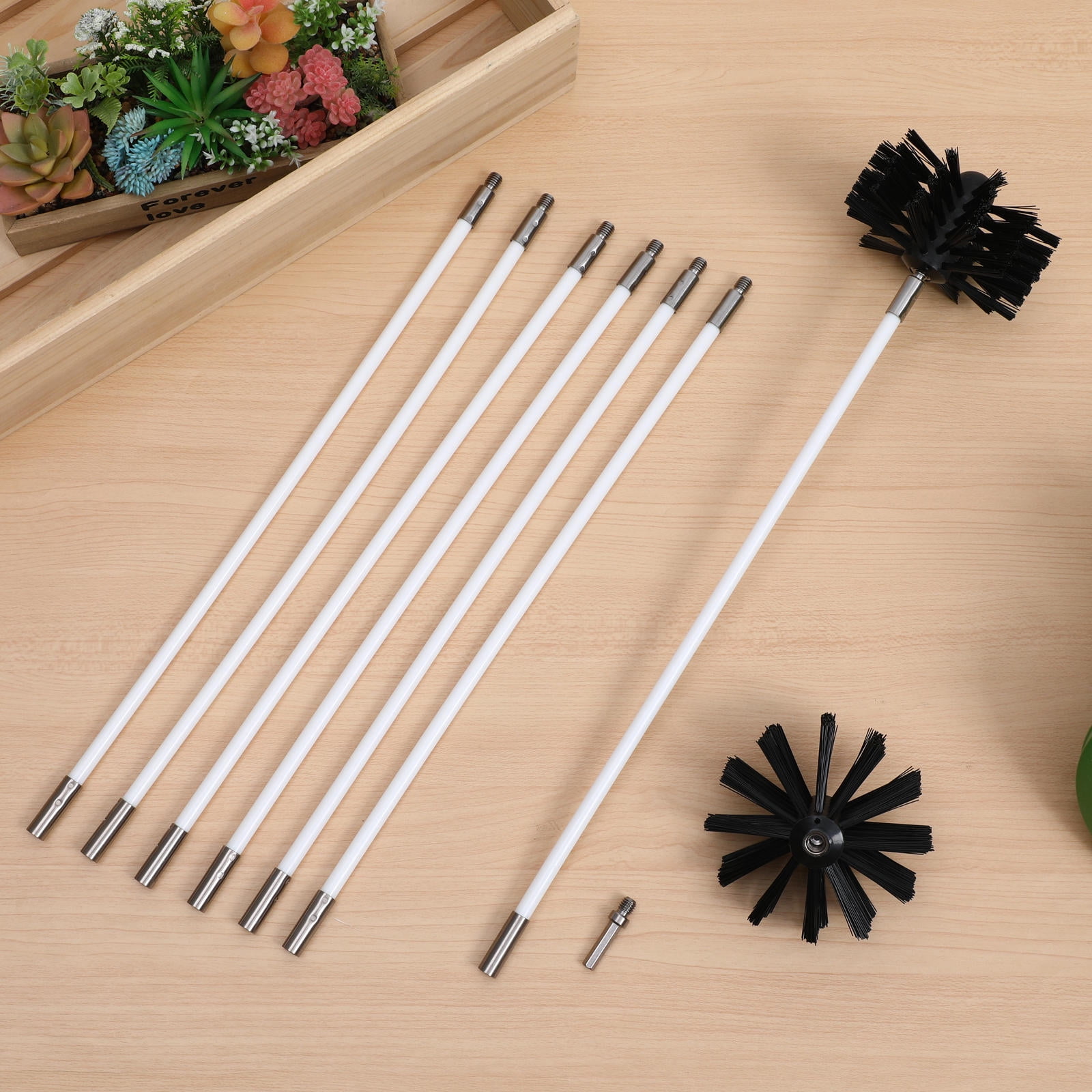 NUOLUX  Chimney Cleaning Set Adjustable Length for Hard-to-Reach Areas