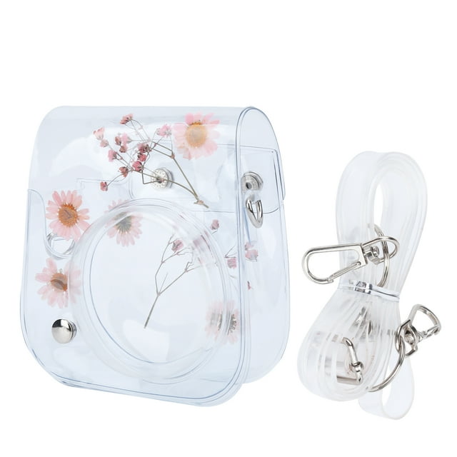 TOPINCN Étui Transparent pour Appareil Photo, Sac de Rangement pour Appareil Photo en PVC Léger Anti-Rayures, Antipoussière et Résistant à l'Usure avec Bandoulière Ajustable pour Mini 11