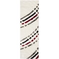 thumbnail image 5 of Hand-woven Silken Embossed Beige Shag Rug, 5 of 5