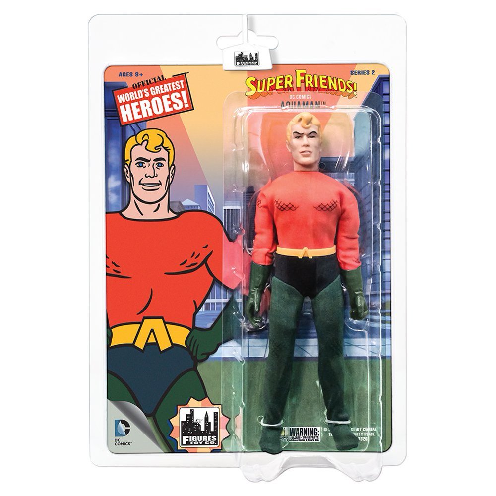 Super Friends Retro 8 Inch Action Figures Series 2 Aquaman Walmart
