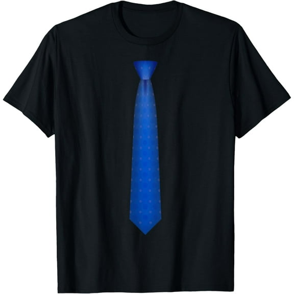 Blue Tie, Necktie Funny Dress Graphic T-Shirt100% cotton short-sleeved shirt for both men and women