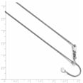 thumbnail image 2 of Leslie's 10K White Gold 1 mm Adjustable Wheat Chain (Weight: 3.19 Grams, Length: 22 Inches), 2 of 2