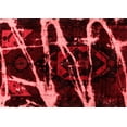 thumbnail image 1 of Ahgly Company Machine Washable Indoor Rectangle Abstract Red Modern Area Rugs, 8' x 12', 1 of 4