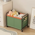 thumbnail image 4 of Litrail Rolling Under Bed Storage Bin - Large Fabric, Metal Frame, for Shoes/Clothes, Wheels, Green, 1Pc, 4 of 8