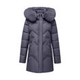 thumbnail image 6 of Juebong Women's Long Winter Puffer Coat Warm Thicken Fleece Lined Down Jacket Heavyweight Quilted Jackets Hooded Parka Outerwear Purple,XXL, 6 of 7