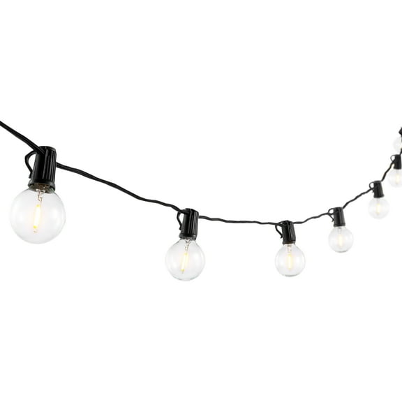 SAFAVIEH Leigh 10-Light G40 Black Metal Outdoor String Light
