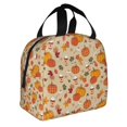 thumbnail image 2 of Fotbe Fall Autumn Bolsa Térmica con Estampado y Forro de Aluminio Grueso Bolsa de Almuerzo con Bolsillo Frontal para Hombres y Mujeres, Ideal para Trabajo, Escuela, 2 of 8