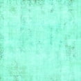 thumbnail image 1 of Ahgly Company Machine Washable Indoor Square Abstract Turquoise Blue Modern Area Rugs, 3' Square, 1 of 4