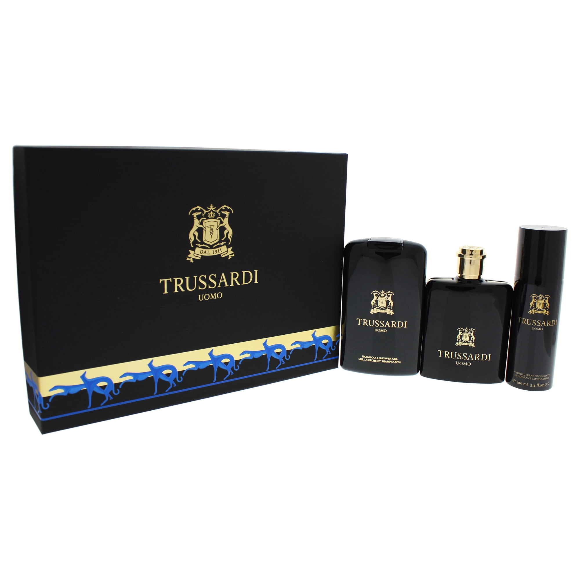 Trussardi Trussardi Uomo by Trussardi for Men 3 Pc Gift Set 3.4oz