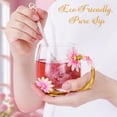 thumbnail image 2 of Juego de tazas de vidrio para té y café MNZZ con cuchara, elegante regalo, 2 of 6
