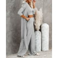 thumbnail image 2 of Casual Homewear Womens Pajamas Set Fall 3 Piece Loungewear Set, 2 of 3