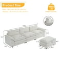 Zimtown Sectional Sofa with Ottoman Zimtown Sectional Sofa with Ottoman