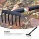 thumbnail image 5 of WORGEOUS 1pc Garden Rake Manganés Steel Rake Cultivation Herramienta Arado Rastrillo de malezas, 5 of 7