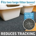 thumbnail image 2 of Drymate Jumbo Plush Cat Litter Trapping Mat, Contains Mess from Box for Cleaner Floors, Urine-Proof, Soft on Kitty Paws -Absorbent/Waterproof- Machine Washable, Durable (30"x45")(Charcoal Grey), 2 of 8