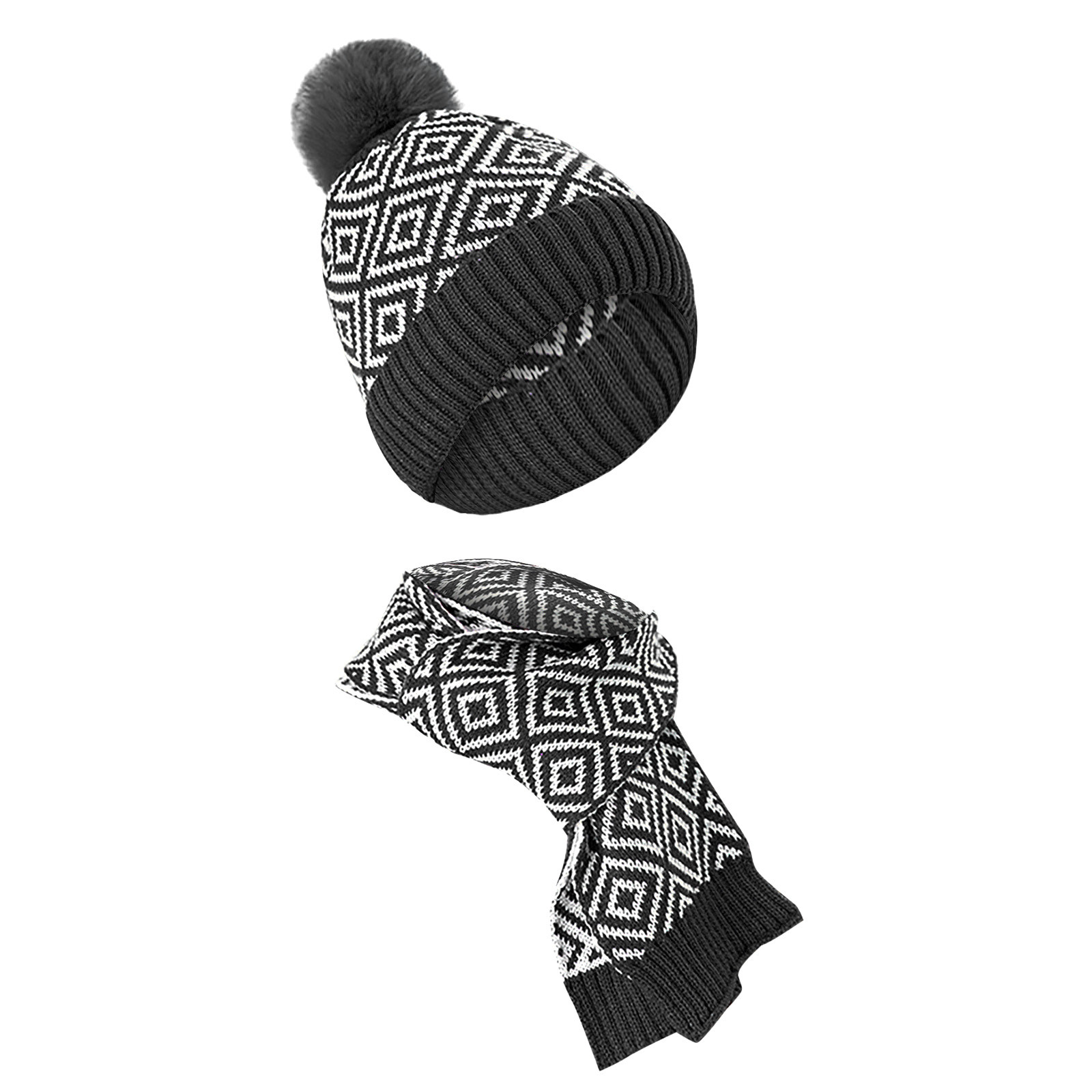 Dadaria Womens Winter Hats 48 Years Old Children Warm Cute Hat Scarf