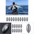 thumbnail image 5 of 10 Uds., 5 tamaños, plomos de tiro divididos extraíbles, pesas, Kits de aparejos de plomo para pesca, 5 of 5