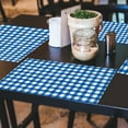 thumbnail image 3 of CounterArt "Blue Gingham" 24-Sheet Reusable Premium Paper Placemats, 3 of 6