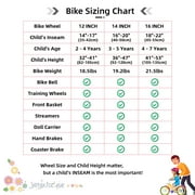 JOYSTAR Little Daisy 12 Inch Kids Bike for 2 3 4 Years Girls with Training Wheels Princess Kids Bicycle with Basket Bike Streamers Toddler Cycle Bikes Blue