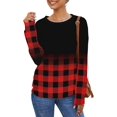 thumbnail image 1 of Womens Casual Crewneck Sweatshirt Long Sleeve Tops Cute Pullover Loose Fit, 1 of 5