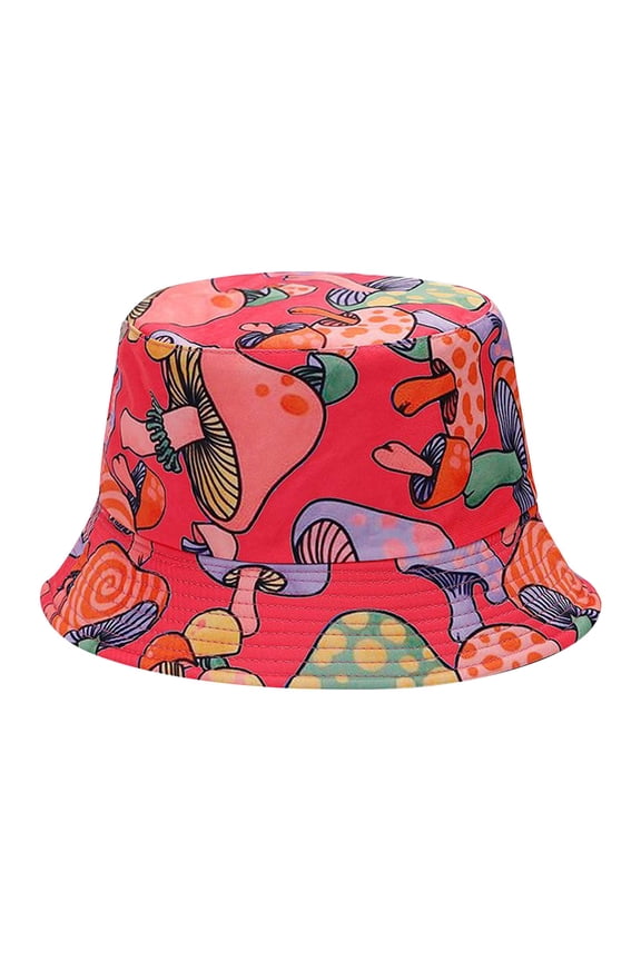 Bucket Hats for Women and Men 3D Printed Pattern Tie Dye Double Sunscreen Hat Casual Graphic Headwear Beige