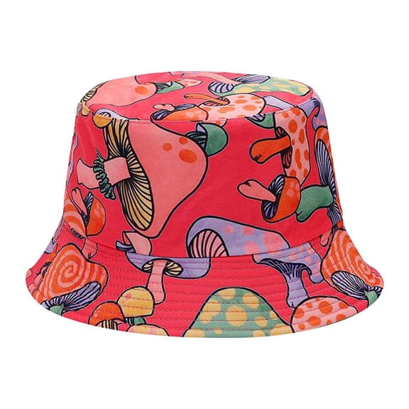 ZHENHONG Bucket Hats for Women and Men 3D Printed Pattern Tie Dye Double Sunscreen Hat Casual Graphic Headwear Beige