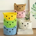 thumbnail image 3 of 1pc Woven Rope Cat Basket Organizer - Stackable Storage for Nursery, Pet Toys, Home Decor - Durable Fabric Cat Dog Gift Basket, Playful Storage Solution Handcrafted Basket, Storage Shelf Baskets, 3 of 26