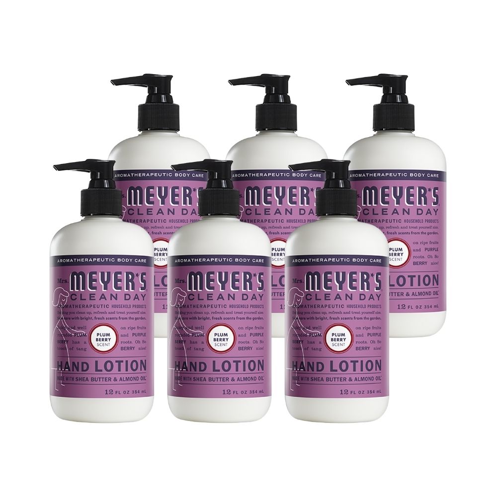 Mrs. Meyer's Hand Lotion, Plumberry, 12 OZ (Pack of 6)