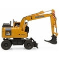 thumbnail image 4 of Komatsu PW148-11 Wheel Loader Yellow with Standard and Clamshell Buckets 1/50 Diecast Model by Universal Hobbies, 4 of 8