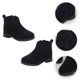 thumbnail image 2 of EeaseMX 1 par de botas cortas para niña, botines con lazo para niña, zapatos de otoño e invierno, 2 of 7