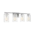 thumbnail image 4 of Trade Winds Raymond 4-Light Bathroom Vanity Light in Chrome, 4 of 5