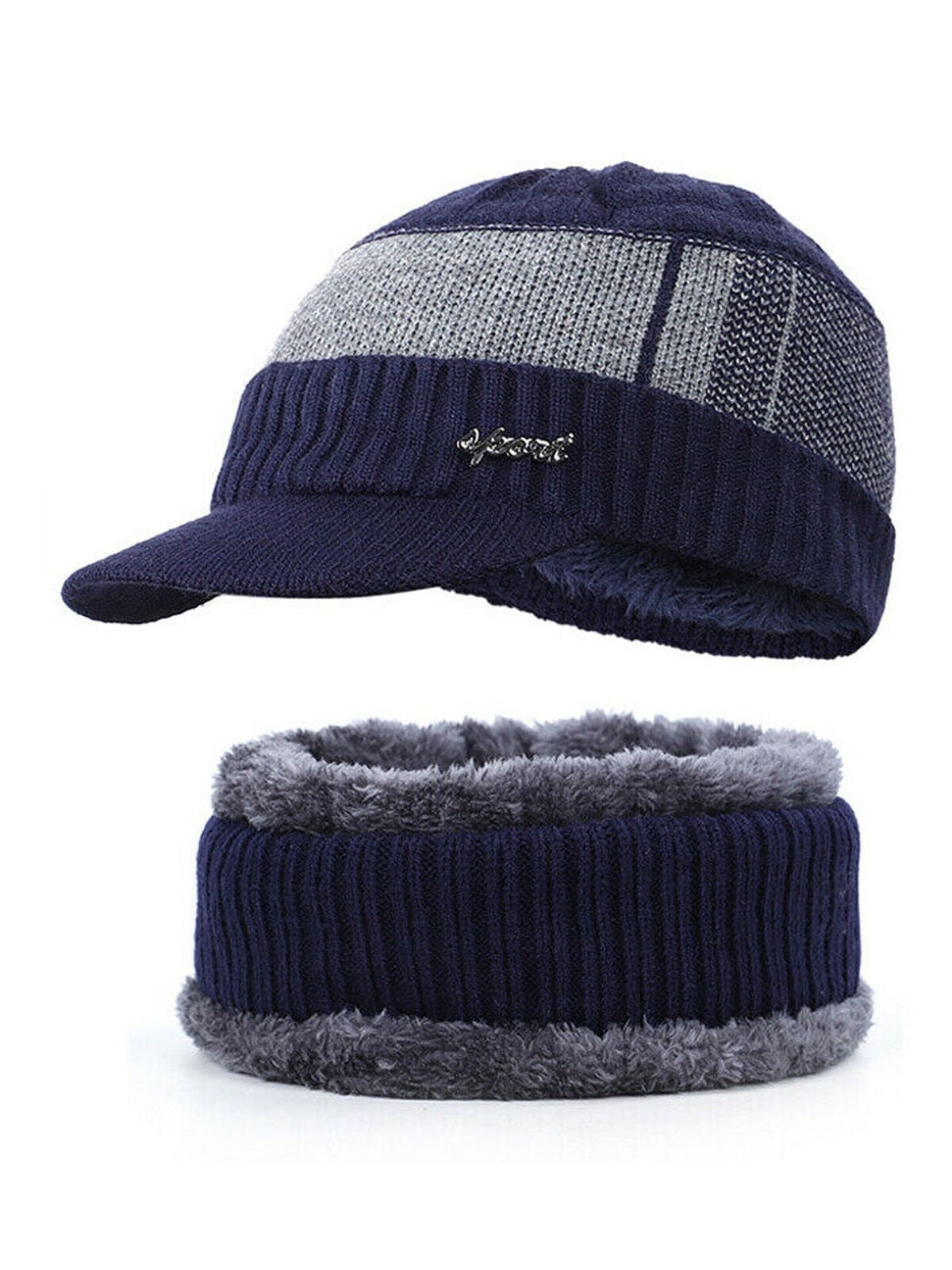 CF-11-5 Navy Blue Retails @12.00 One Size Tek Gear Winter Knit Beanie Hat 