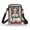 Snowman Christmas, variant on HELLHERO Christmas lights Polyester Crossbody Sling Bags with Zipper Travel 2 Zippers