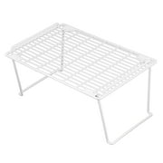 Mainstays Folding White Wire Stacking Shelf - Steel Frame - Kitchen, Pantry Organization