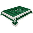 thumbnail image 2 of St.Patrick''s Day Tablecloth Rectangle/Oval 60x120in Lucky Shamrocks Black and Green Buffalo Plaid Tablecloths Waterproof Table Cloth for Kitchen Indoor Outdoor Table Cover for Dining/Party Decoration, 2 of 6