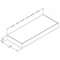 Floating Shelf 24 L X 10 D X 2 5 T 30 Pound Weight Capacity Solid floating-shelf-24-l-x-10-d-x-2-5-t-30-pound-weight-capacity-solid
