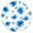 Pioneer Flower Floral, variant on Pioneer Flower Floral Print Pattern Round Fitted Tablecloth with Elastic Edge,Dining Table Cover Waterproof,Outdoor Round Tablecloth for Camping,Dining,Indoor and Outdoor