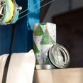 thumbnail image 3 of 20oz Tumblers White Christmas Watercolor Tree Pattern Stainless Steel Vacuum Insulated Double Wall Travel Tumbler Cups Mug with Lid and Straw,Cleaning Brush for Cold & Hot Drinks, 3 of 7