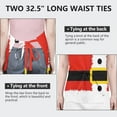 thumbnail image 6 of Red Christmas Santa Costume Apron-Garden Aprons for Women with Pockets-Cotton Linen Waterproof Kitchen Cooking Gardening Aprons Adjustable for Kitchen,Cooking,BBQ and Salon 32"x27", 6 of 7