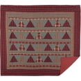thumbnail image 2 of chili pepper red rustic & lodge bedding andes cotton pre-washed patchwork chambray luxury king quilt, 2 of 6
