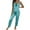 Sky Blue, variant on HUJlwoi Sleeveless Pajama Sets for Women Heart Printed Lace 2 Piece Lounge Clothes Sets Cute Cami Pants Sleepwear Sets