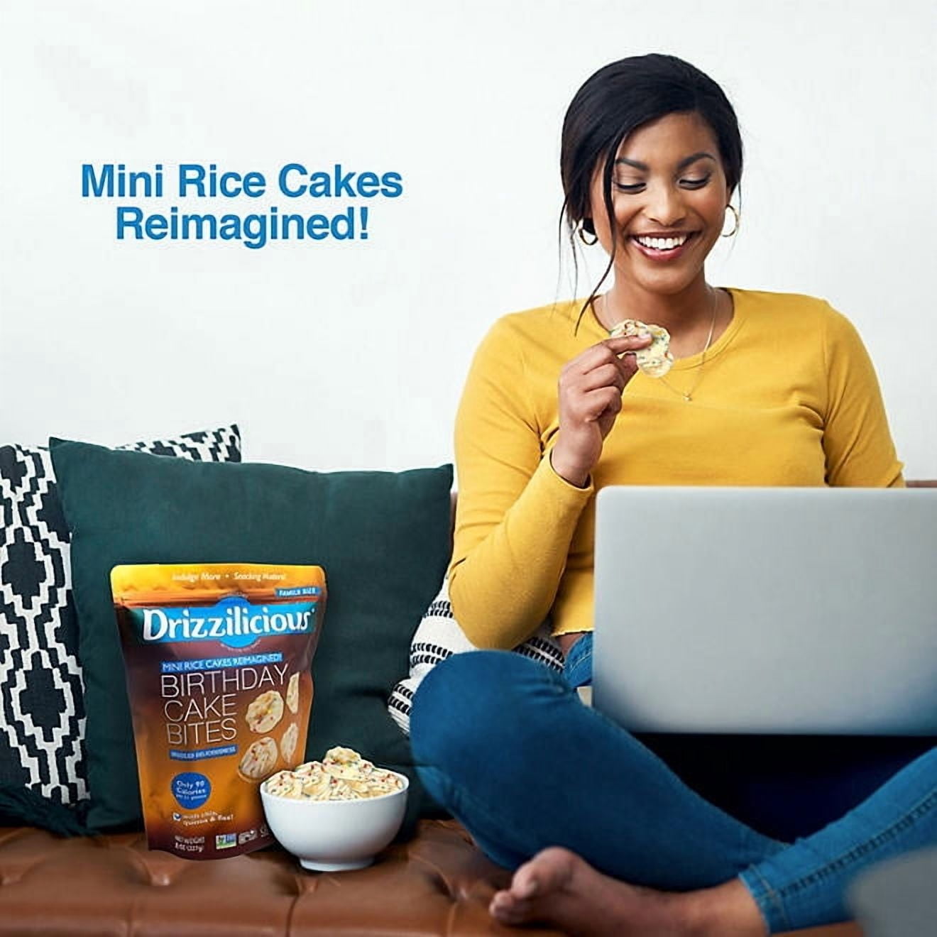 Drizzilicious Birthday Cake Mini Rice Cakes, 8 oz.